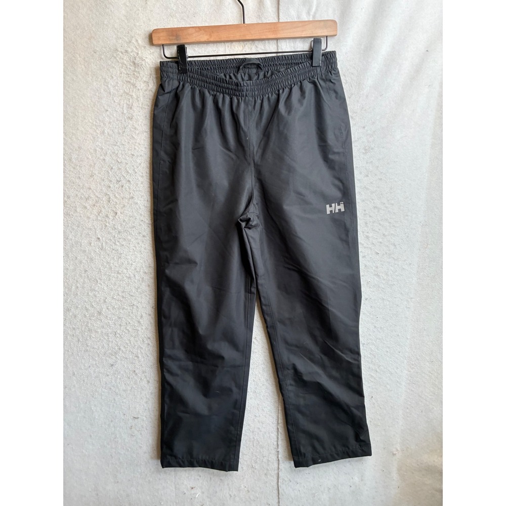Helly Hansen Youth Black Rain Pants Size 12 Mesh Lined Outdoor Gear 152/12